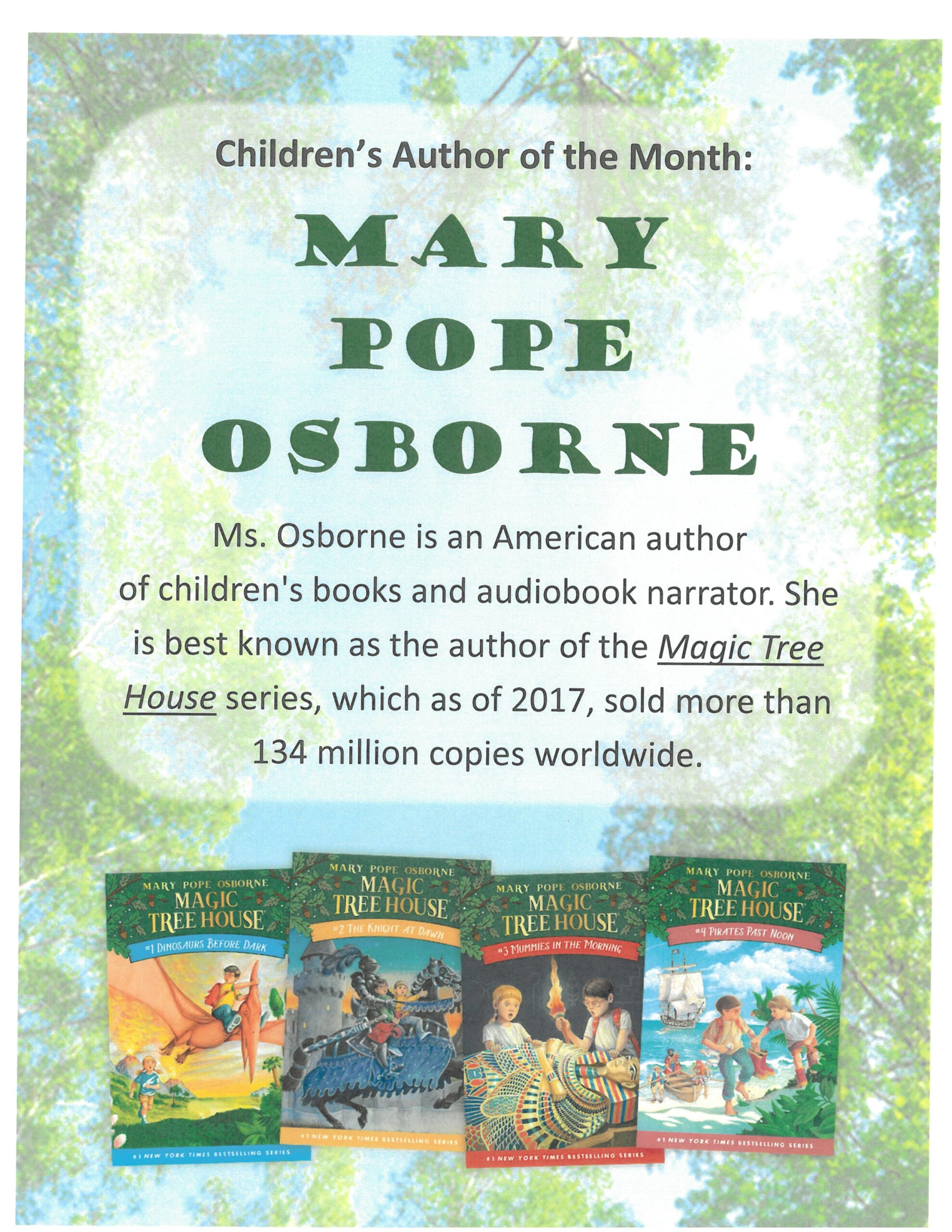 Childrens author of the month
